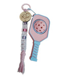 Personalized Pickleball Paddle Spinner Bag Charm