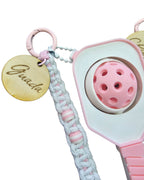 Personalized Pickleball Paddle Spinner Bag Charm