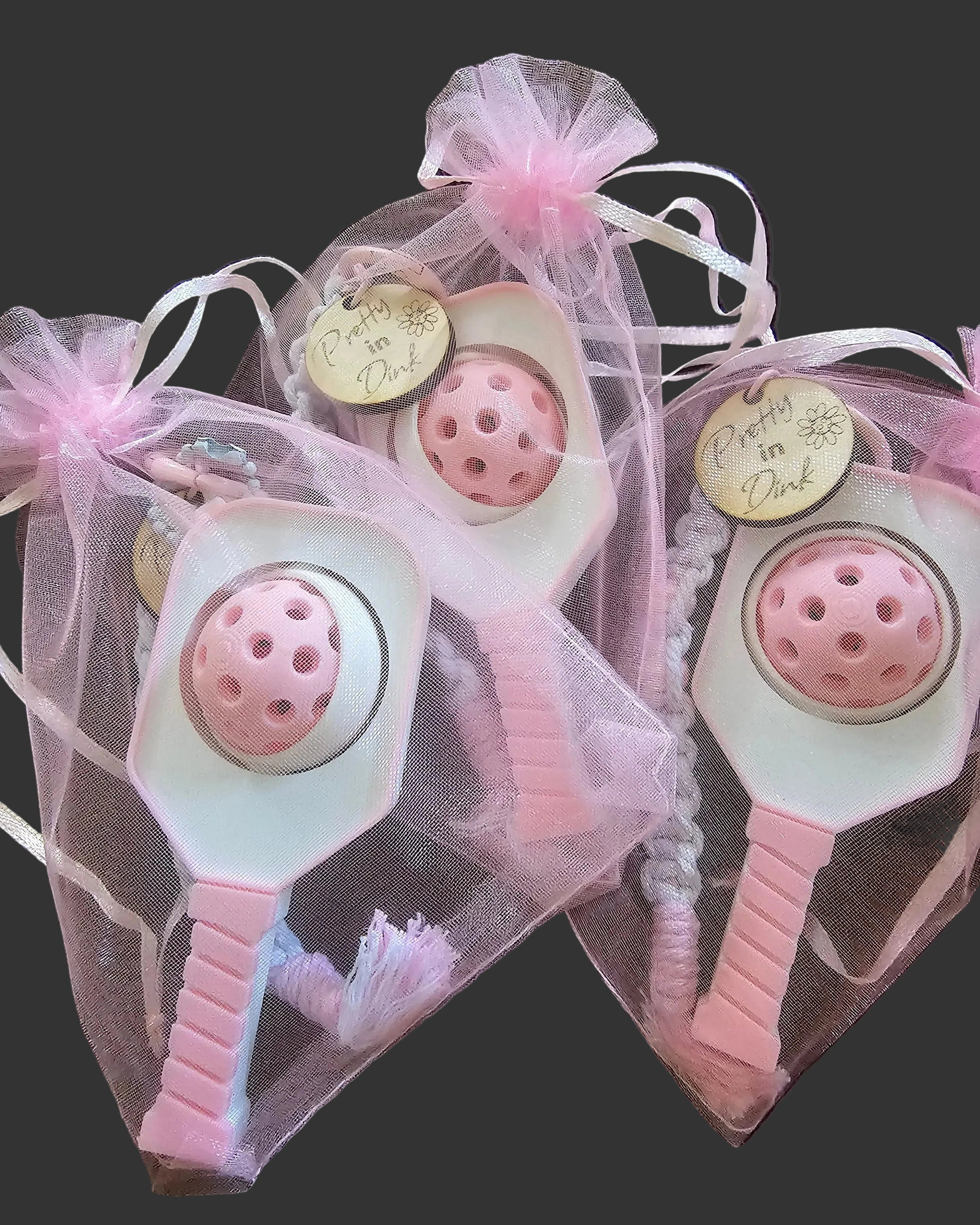 Personalized Pickleball Paddle Spinner Bag Charm