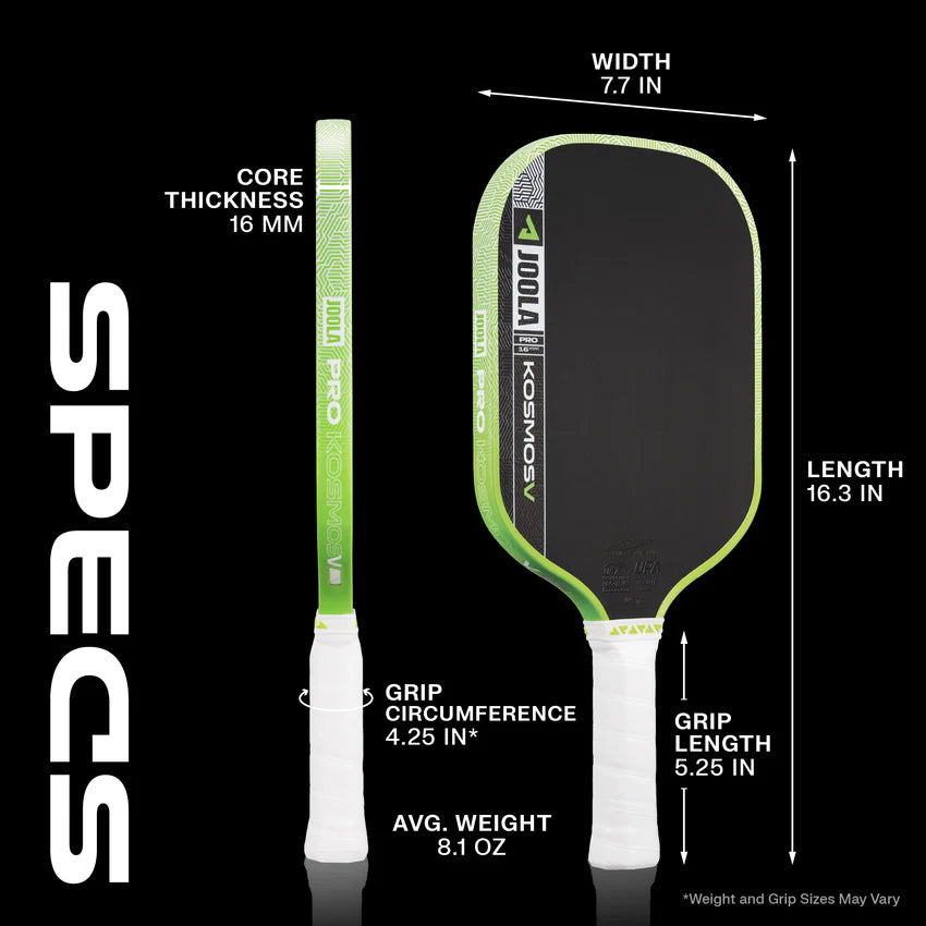 Joola Kosmos Pro V Paddle - 16mm and 14mm