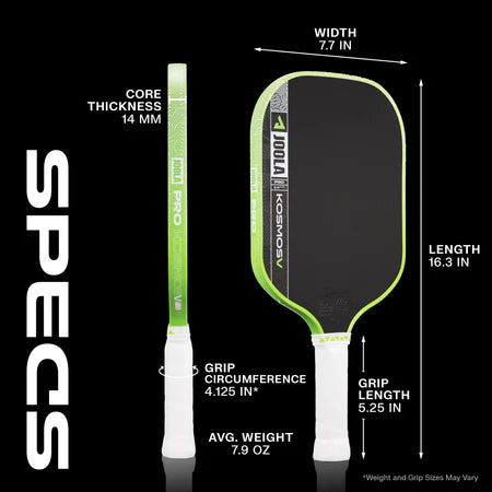 Joola Kosmos Pro V Paddle - 16mm and 14mm